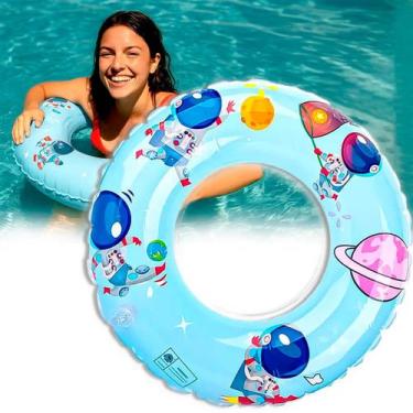 Imagem de Bóia Infantil Inflável 60cm com Estampa de Astronauta  Para Crianças a