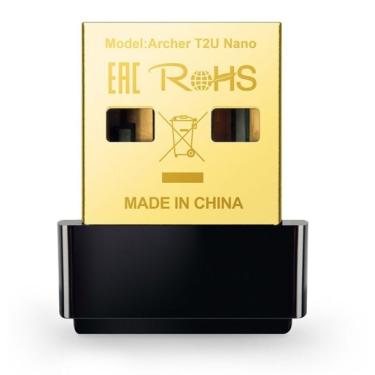 Imagem de Rede Usb Wireless Tp Link Archer T2u Nano Ac600 Dual Band 60