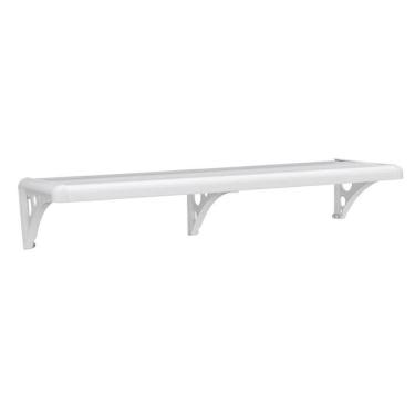 Imagem de Prateleira Plástica Astra Com Suporte - 120x30cm - Branco