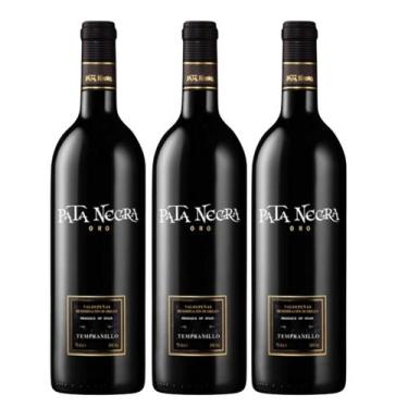 Imagem de Kit 3 Vinhos Tinto Espanhol Pata Negra Oro Tempranillo 750ml