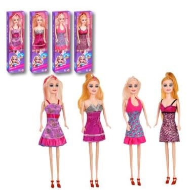 Imagem de Kit 4 Boneca Doll Fashion Tipo Barbie Menina  Barato - Adijomar Brinqu