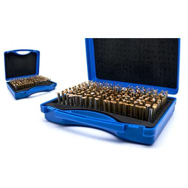 Imagem de LLDSIMEX 190 PCS M1 (0.061-0.250") Minus Steel PIN GAGE Set ;Plastic CASE (M1-0.061-0.250 190PCS)