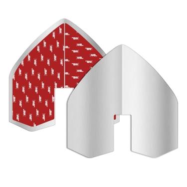 Imagem de Catcan 2 peças de protetor de quilha de barco, protetor de arco de barco entalhado de aço inoxidável com 4 peças de adesivo forte para proteger os iates contra desgaste e arranhões