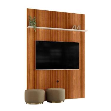 Imagem de Painel Piso Teto New Interlagos - 7 Decor Cinamomo E Off White