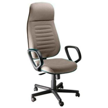 Imagem de Cadeira Presidente Com Espaldar Alto Linha Blenda Bege - DESIGN OFFICE