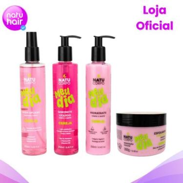 Imagem de Kit Cereja Natucorpo Completo - Body Splash 250ml + Hidratante 250ml +
