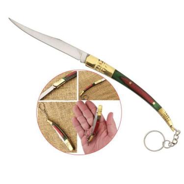 Imagem de Canivete de Bolso Afiado, Durável e Elegante com Cabo em Madeira e Abe