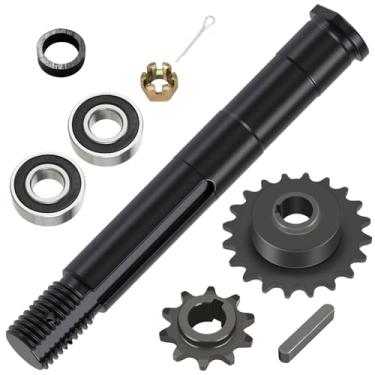 Imagem de CILOYU Mini eixo de macaco de bicicleta + 420 corrente 20T e 10T kit de roda dentada do eixo de macaco compatível com Coleman CT200U CT200U-EX BT200X Baja Warrior MB200 Axis M200 196cc Motor Minibike