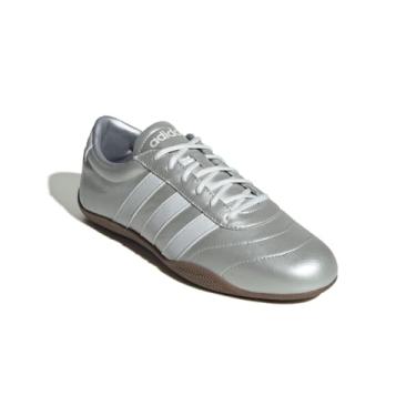 Imagem de adidas Grand Court Lo Tênis feminino, Prata metálico/branco cristal/chiclete, 36