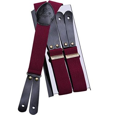 Imagem de Suspensórios Masculinos Suspensórios Masculinos Suspensórios Masculinos Retrô Para Negócios Casamento Casual, Dark Blue, 3.5x110cm