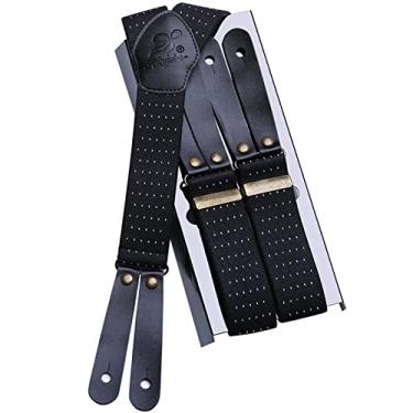 Imagem de Suspensórios Masculinos Suspensórios Masculinos Suspensórios Masculinos Retrô Para Negócios Casamento Casual, A80, 3.5x110cm