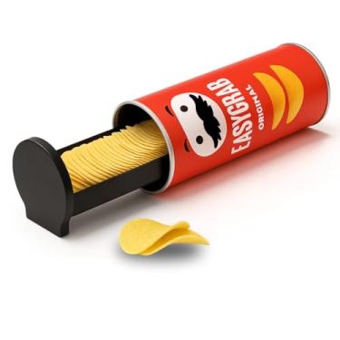 Imagem de EasyGrab – Dispensador de chip empilhável e ferramenta de suporte de chip | Suporte de chip para fácil acesso | Chega de lascas quebradas | Serve para latas padrão | Lavar apenas à mão