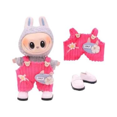 Imagem de Boneca Labubu Fofa De 17 Cm, Roupas De Trabalho, Calças, Acessórios Pa