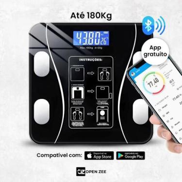 Imagem de Balança Bioimpedância Digital Com Aplicativo Histórico App Corporal 18