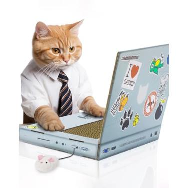 Imagem de Suck UK | Arranhador de laptop para gatos | arranhador de papelão para gatos | Placa arranhadora para gatos | Arranhadores para gatos internos | Móveis para gatos e acessórios para gatos | Laptop