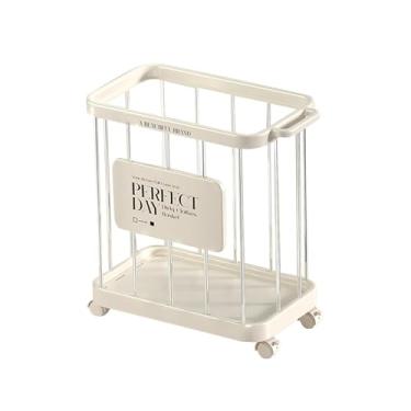 Imagem de Llazsybz Cesto de Roupa Suja com Rodas, Cesto de Roupa Suja para Armazenamento de Brinquedos, Cesto de Roupa Suja Moderno com Rodinhas para Apartamento, Banhei, Estilo a, Tamanho real