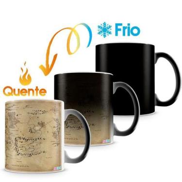 Imagem de Caneca Mágica Mapa Senhor dos Anéis - Amo Canecas