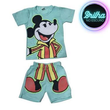 Imagem de Conjunto Pijama Brilha no Escuro Personagens Menino Infantil Mickey Ho