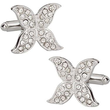 Imagem de Abotoaduras de borboleta de cristal Cuff-Daddy