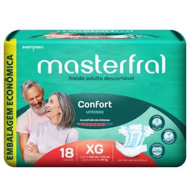 Imagem de Fralda Descartável Geriátrica Masterfral M ao XG Evergreen