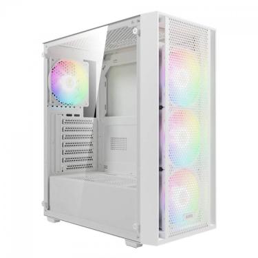 Imagem de Gabinete Gamer Gamdias Aura GC2 Elite - Vidro temperado - 4 Coolers ARGB Inclusos - Branco