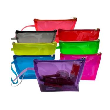 Imagem de Kit Necessaire Bolsa Organizadora Lembrancinha Aniversario Maquiagem Cosmético(10 UNIDADES)