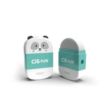 Imagem de Apontador escolar+borracha criatic fun 481/12 520679 - CiS, Panda