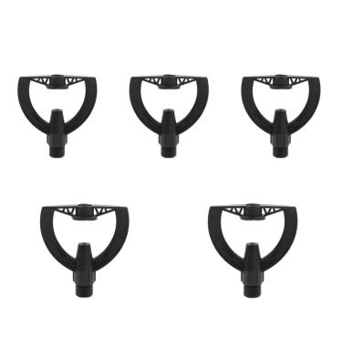 Imagem de 5 peças, pulverizador atomizador de jardim de 1/5.1 cm, micro água de gramado de refração de 360 graus