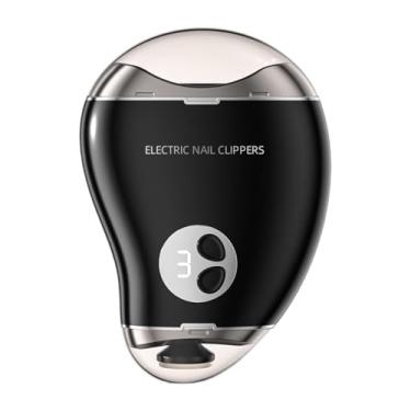 Imagem de Ysyqkn Cortador de Unhas Elétrico, Dispositivo Prático de Manicure/pedicure Elétrico, Lixador de Unhas Elétrico para Adultos E Idosos, Preto