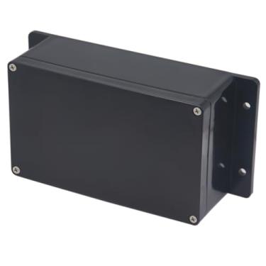 Imagem de Project Box Caixas elétricas pretas de plástico ABS IP65 à prova d'água DIY caixa de junção eletrônica com orelha fixa 7,9 x 4,7 x 3 polegadas (200 x 120 x 75 mm)