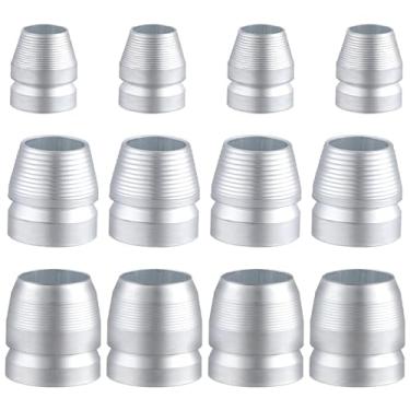 Imagem de Deozu 12 cunhas de cabo de machado redondo, kit de cunhas de alça de martelo de metal de segurança para garra de trenó de machado (0,31 polegadas/0,39 polegadas/0,47 pol.)