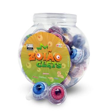 Imagem de Chiclete Zoião Clets Olhos Sabor diverso - 50 Unidades