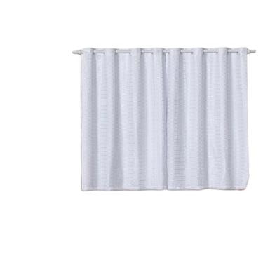 Imagem de Cortina Blackout Blecaute Pvc Com Tecido Xadrez 2,80 X 1,60(Branco)