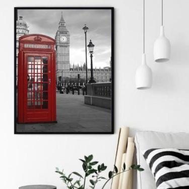 Imagem de Quadro Decorativo Big Ben Cabine Londres - 70x50cm - Quadros On-line, 