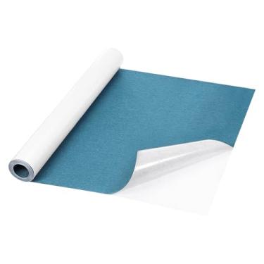 Imagem de Rebower Remendos de reparo, fita autoadesiva, faça você mesmo, remendo de linho para sofá, móveis, cadeira, roupas, tendas, 89 x 199 cm, azul escuro