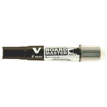 Imagem de Marcador Para Quadro Branco V-Board Master Pilot Recarregável, Preto