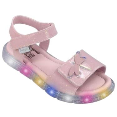 Imagem de Sandália De Led Infantil Pampili 697 Lulli Rosa Glace Tamanho:29