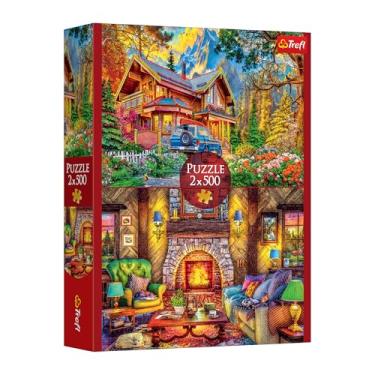 Imagem de Trefl - Quebra-cabeça 2 em 1: passeio de montanha - 2 x 500 peças - conjunto de dois quebra-cabeças faça você mesmo, entretenimento criativo, para adultos e crianças a partir de 10 anos