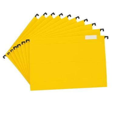 Imagem de Kit Com 10 Pastas Suspensas Escritório Organização Documentos - Polyca