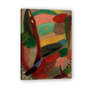 Imagem de Pôster de arte expressionista (sem título 44) por Alexej von Jawlensky. Pinturas a óleo famosas. Decoração de parede de sala de estar ou escritório. Moldura interna 50 x 70 cm - 19,6 x 27,5 pol
