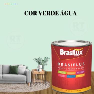 Imagem de Tinta de Parede Verdes 800ml Brasiplus Fosca - BRASILUX, VERDE ÁGUA