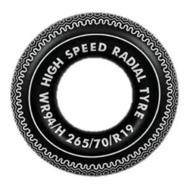 Imagem de Boia Inflável Redonda Pneu Piscina Praia Verão 90cm - Wellmix