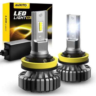 Imagem de Lâmpadas LED AUXITO H11 H8 H9 6500K brancas 400% mais brilhantes (paco