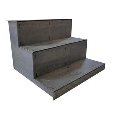 Imagem de Wswqop Suporte de madeira para cupcakes, enfeite para mesa de sobremesas, decoração de fazenda, Preto