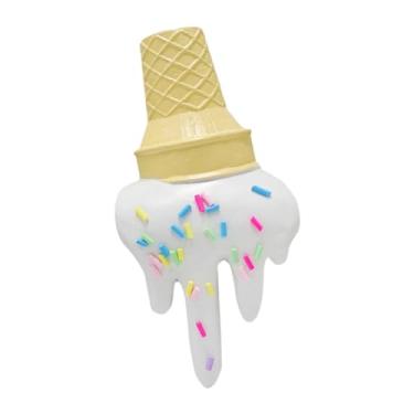 Imagem de Ｂｅｓｇａ Estatueta de casquinha de sorvete derretida, artesanato, estátua, suporte de resina, escultura derretida, ornamento