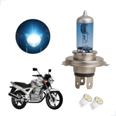 Imagem de Lâmpada Halógena Super Branca H4 para Moto Honda CBR 250R 2012 2013 - 