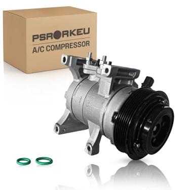 Imagem de Psrorkeu Compressor de ar condicionado CO 20766C A/C com embreagem para Chrysler 300 2011-2013 Dodge Challenger 2011-2014 Dodge Charger 2011-2013 Dodge Durango 2011-2015 Jeep Grand Cherokee 2011-2015