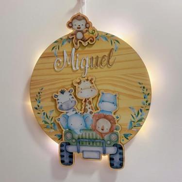 Imagem de Porta Maternidade Jipe 2 Safari Led