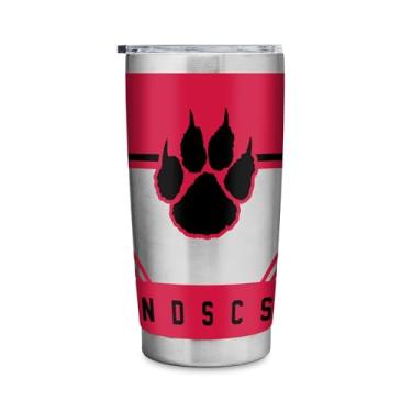 Imagem de Rico Industries NCAA NDSCS Wildcats Copo de aço inoxidável padrão 590 ml com tampa - Ótimo para café, chá, água ou coquetéis