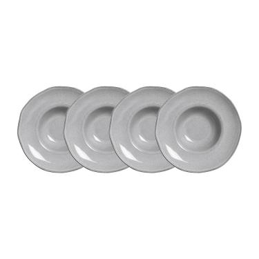 Imagem de Conjunto de Pratos para Massa Porto Brasil Orgânico Dust 450ml - 4 Peças